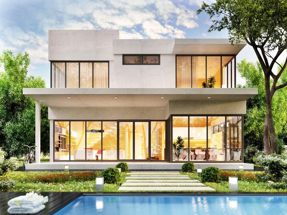 Maison résidentielle moderne construite par Engenium Group
